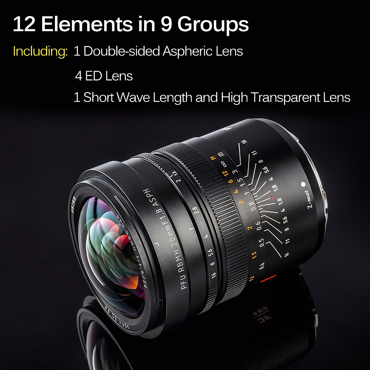 Ống kính Viltrox PFU RBMH 20mm F1.8 ASPH cho SONY Hàng Chính Hãng