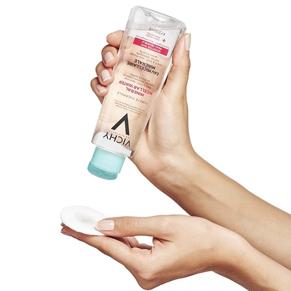 Nước tẩy trang dành cho da nhạy cảm VICHY Pureté Thermale Mineral Micellar Water - Tặng Móc Khóa