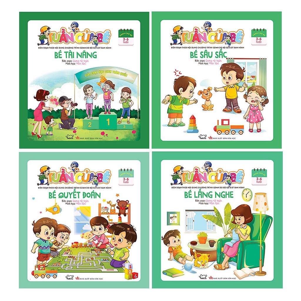 Rèn Luyện Tính Cách Cho Bé 3-6 tuổi - Bé quyết đoán, lắng nghe, sâu sắc, tài năng - Tuần của bé tháng 10