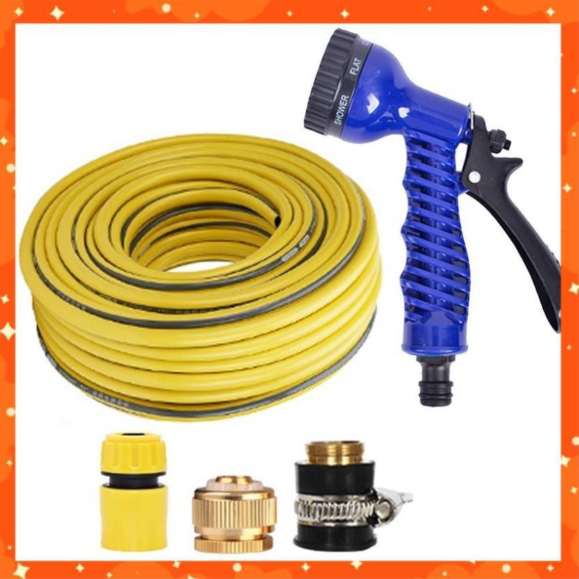 Bộ dây và vòi xịt tăng áp lực nước,rửa xe, tưới cây 20m 206843