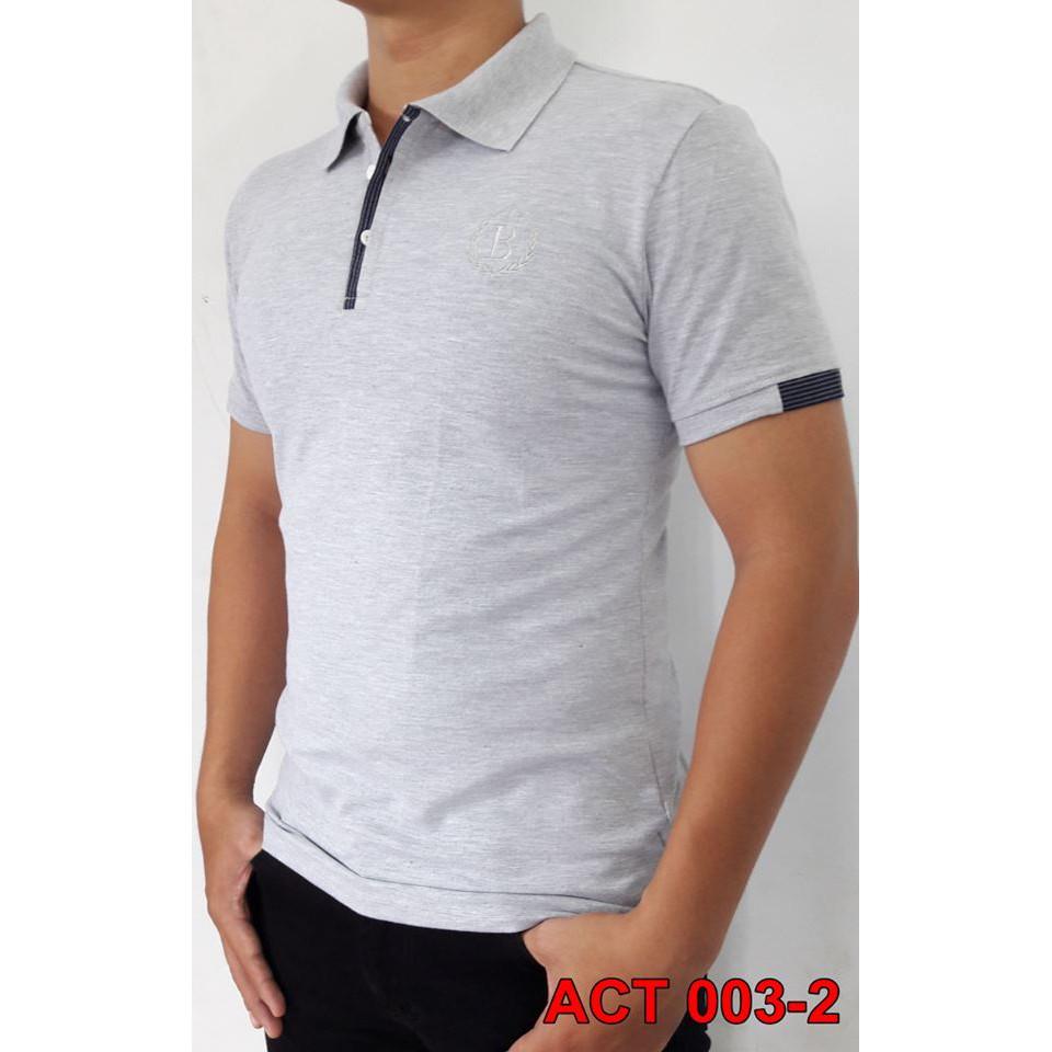 Áo thun cổ trụ phong cách Hàn Quốc