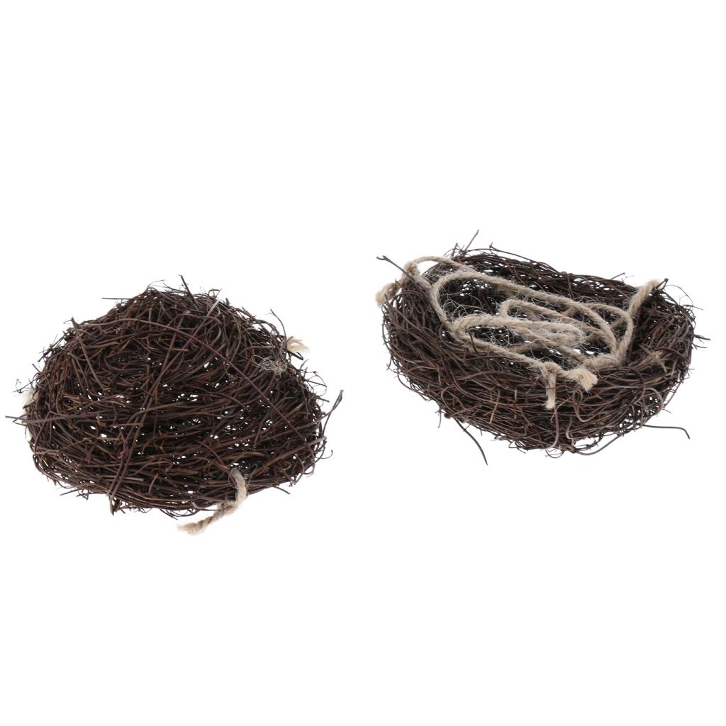 2pcs Parrot Swing Hanging Chew Toy Parakeet Budgie Cockatiel Nest Hammock