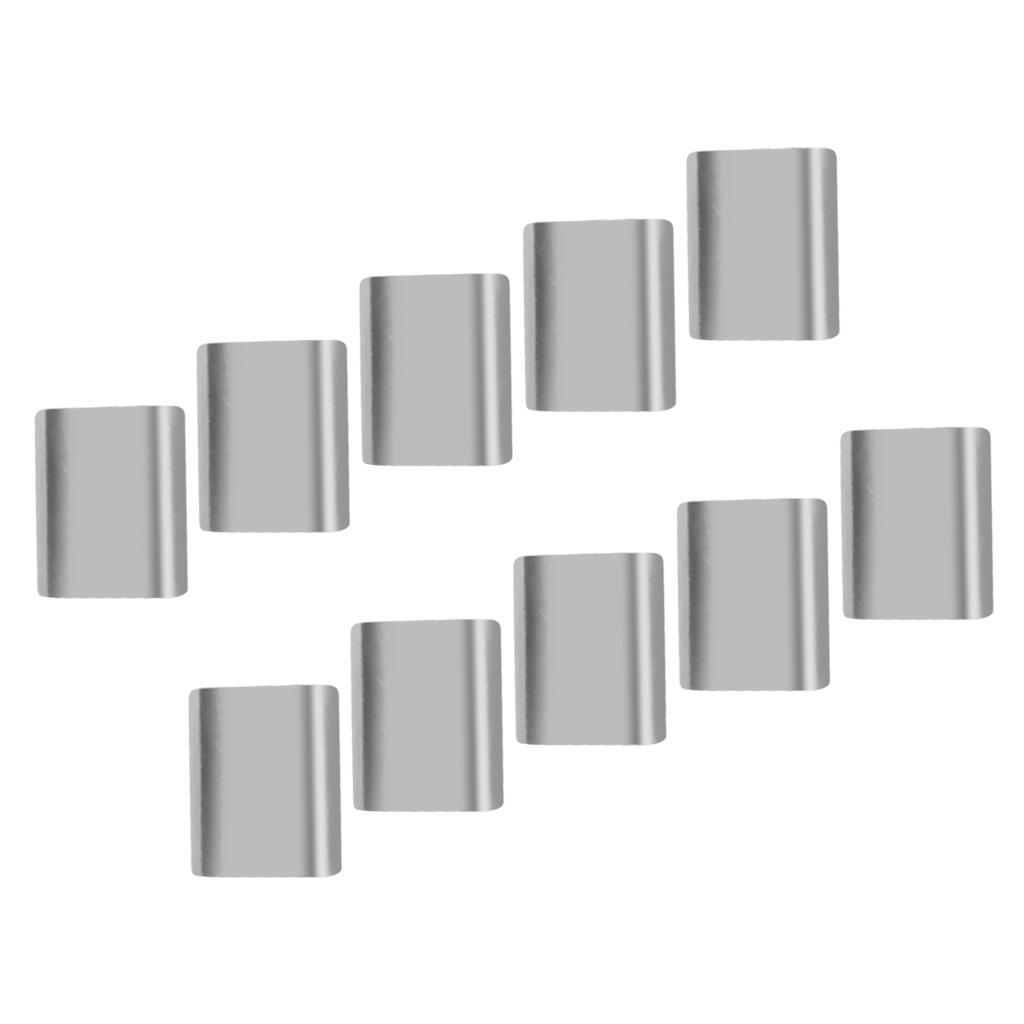 Aluminium Steel Wire Rope Cable Ferrules Crimping Loop Sleeves 3mm + 4mm