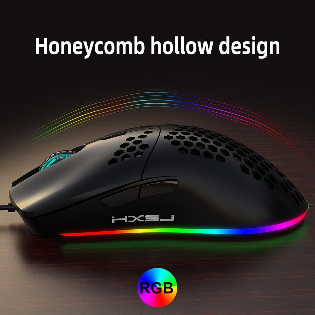 Honeycomb 6400 DPI RGB Wired USB  Gaming Mouse For PC  Gamer