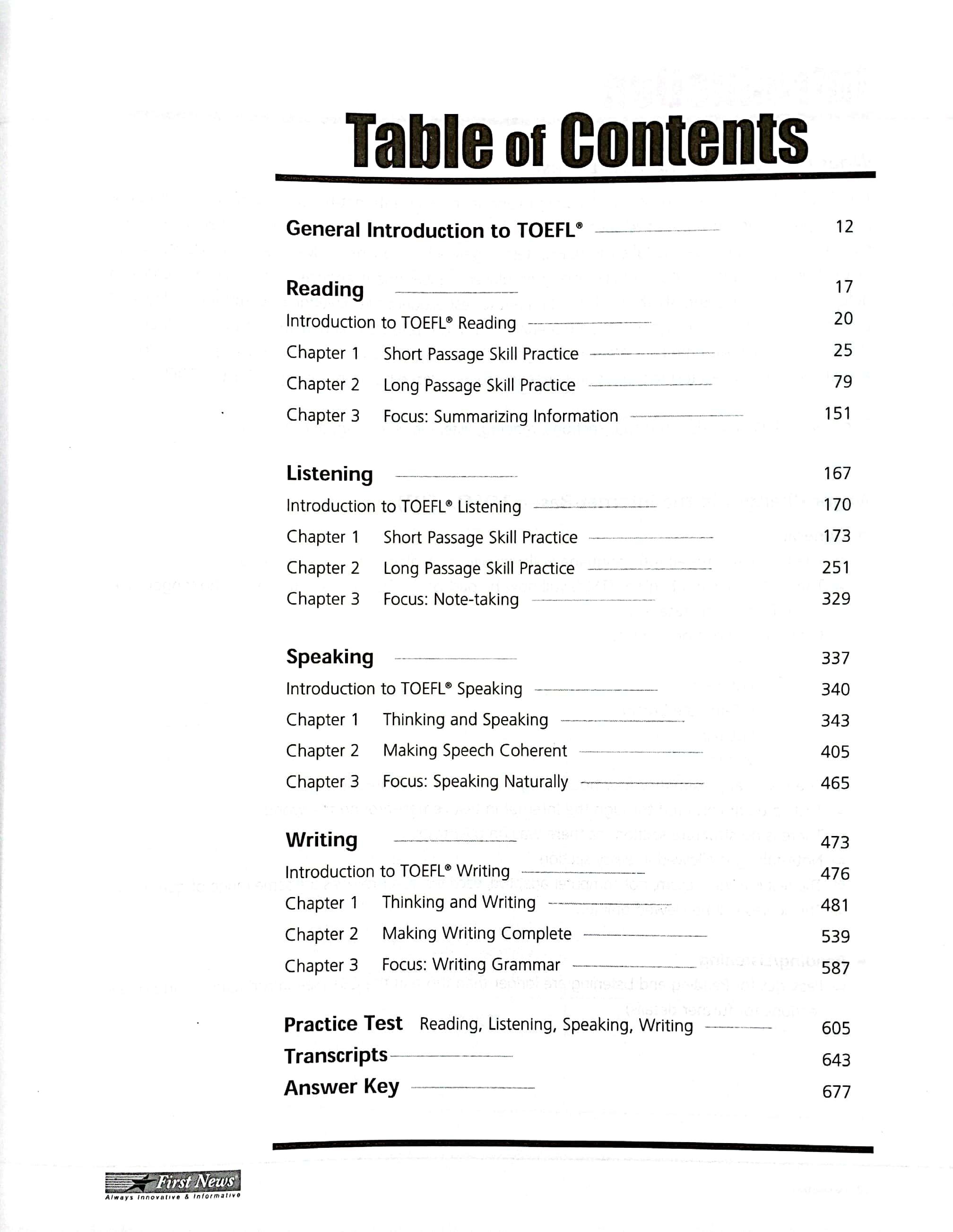 Building Skills For The Toefl iBT Beginning