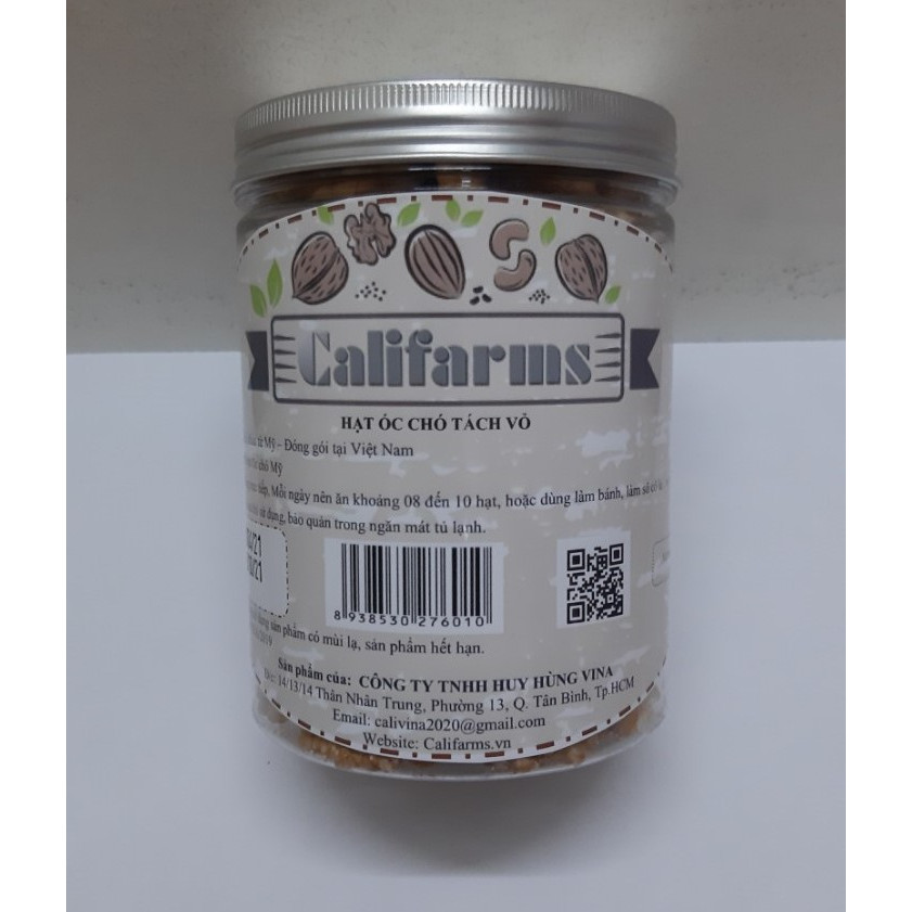 Hủ 250g nhân óc chó Mỹ