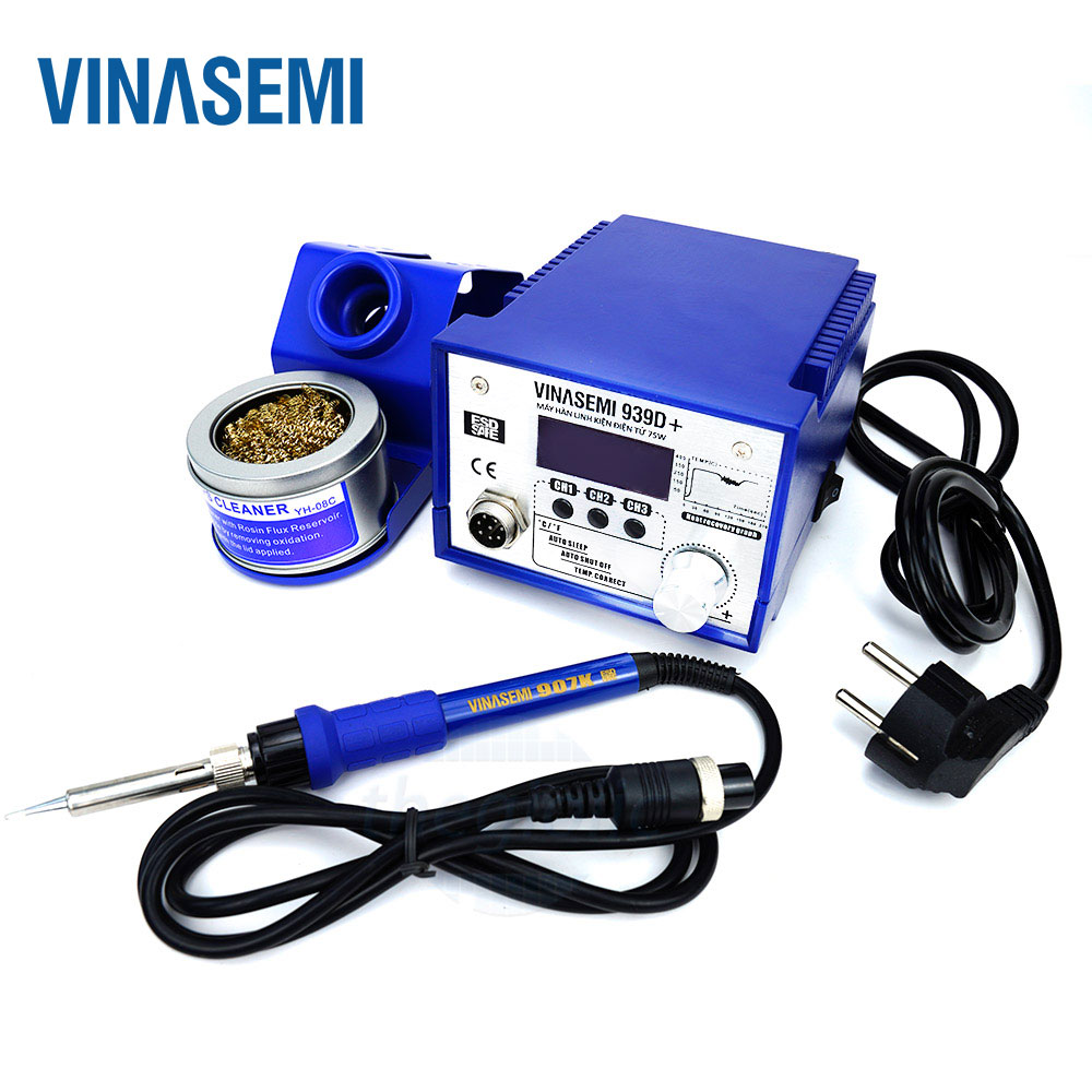 Vinasemi 939D+ Máy Hàn Trạm Điều Chỉnh Nhiệt Độ 75W