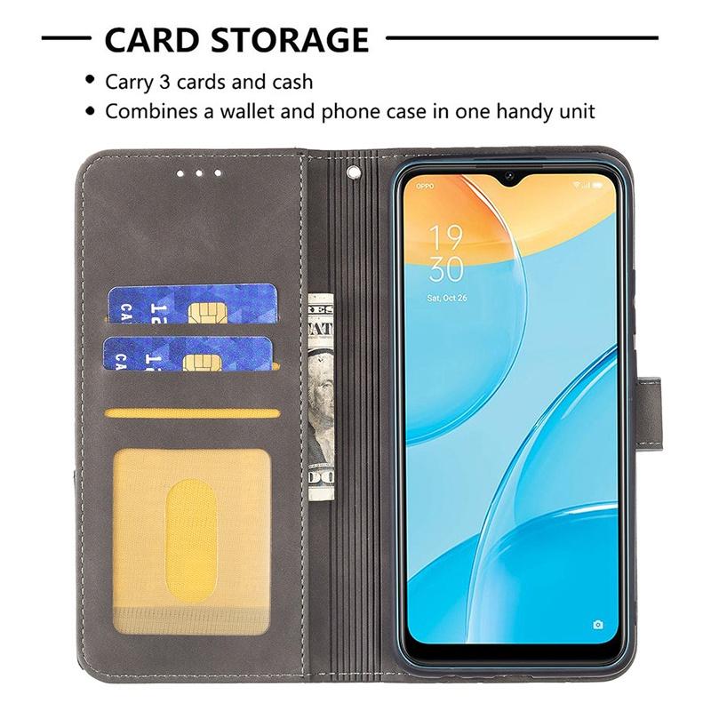 Ốp điện thoại da dạng ví đế lật cho OPPO A15 A54 4G A74 A94 A93 A55 5G F19 PRO PLUS RENO5Z 5G RENO5F