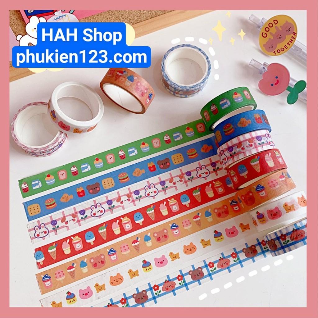 Băng dính dán hình dễ thương cho các bé nhiều màu các bé thỏa sức sáng tạo