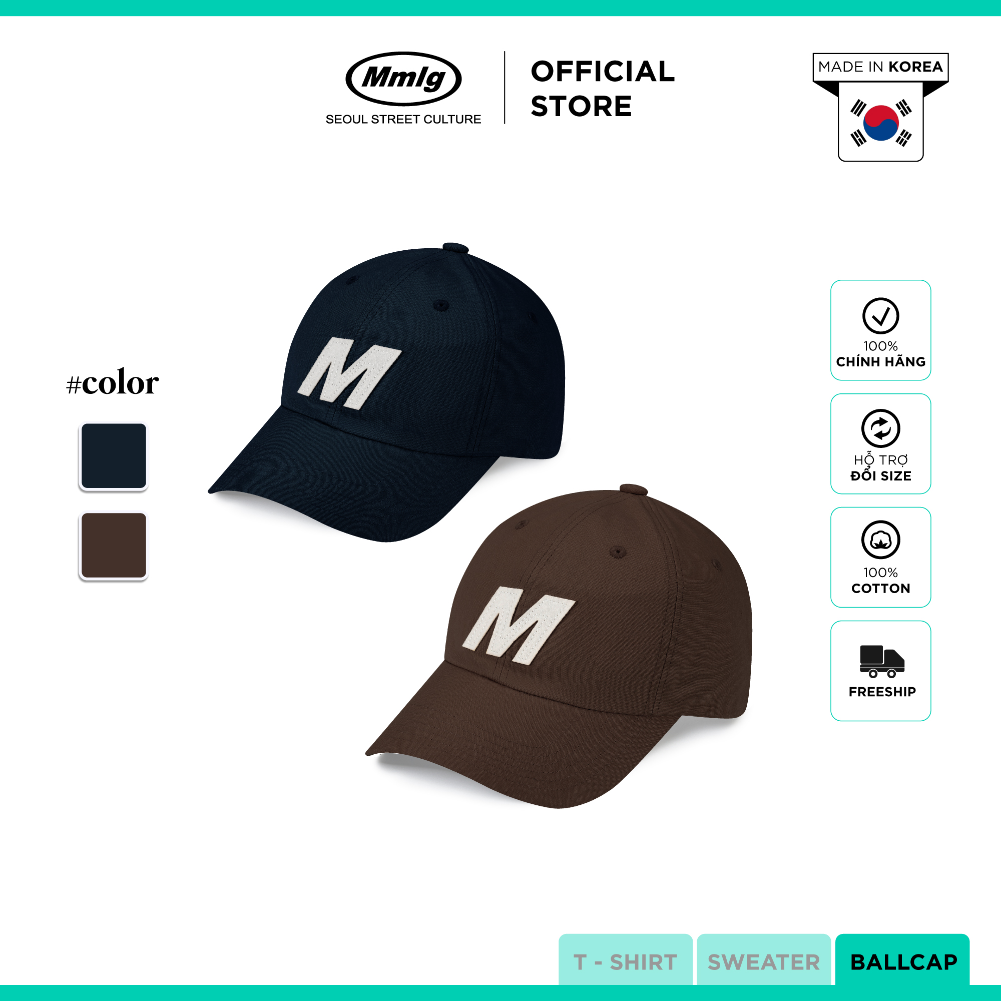 Mũ Mmlg M Ballcap - Nón lưỡi trai thời trang cho nam, nữ, unisex - MMLGC025