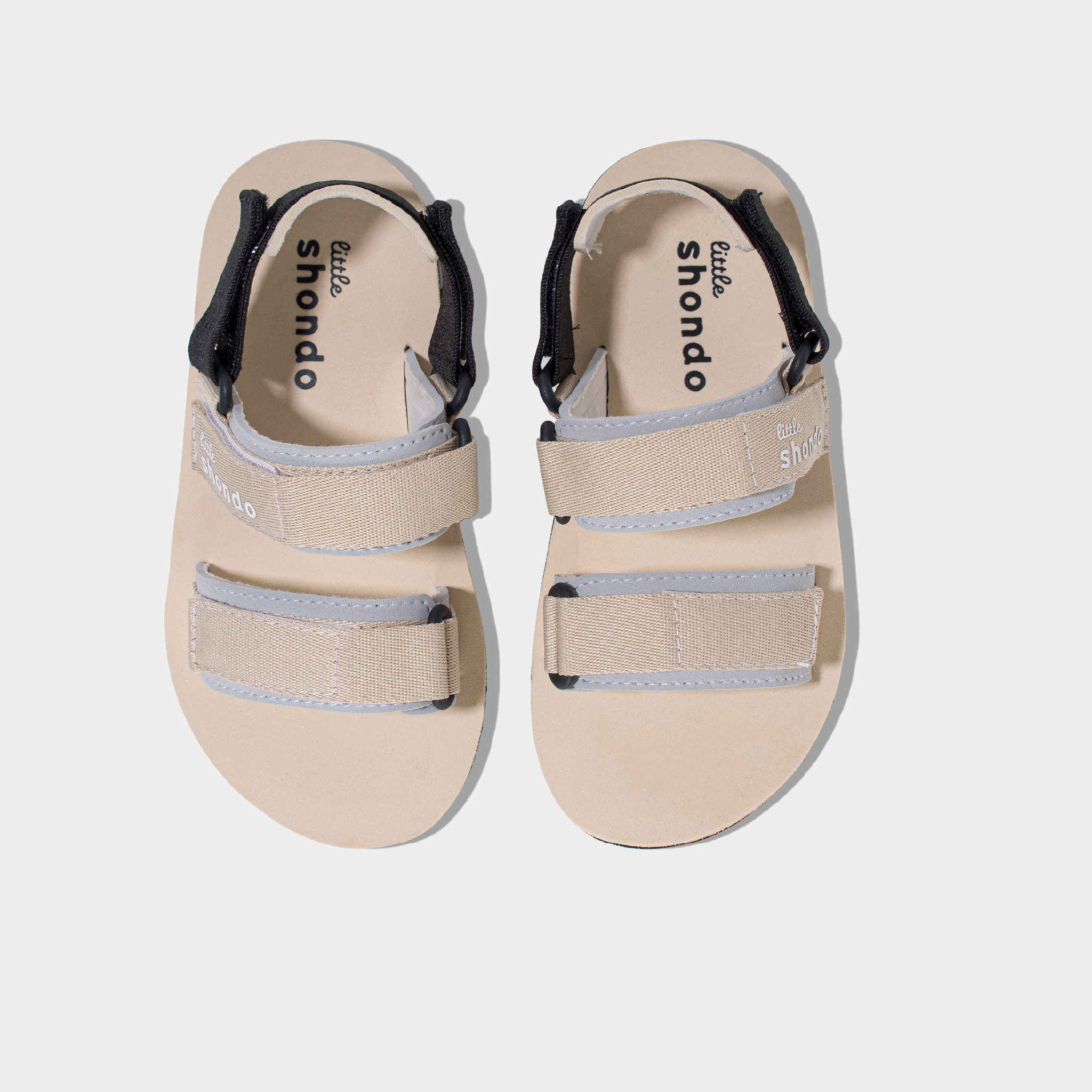 Giày Trẻ Em Shondo Sandals Little Xám Be LIT0101