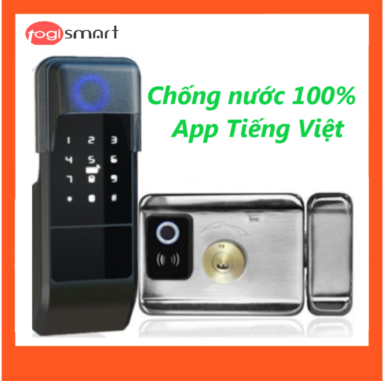 Khóa vân tay 2 mặt Togismart Phòng trọ/CHDV - Hàng Nhập Khẩu