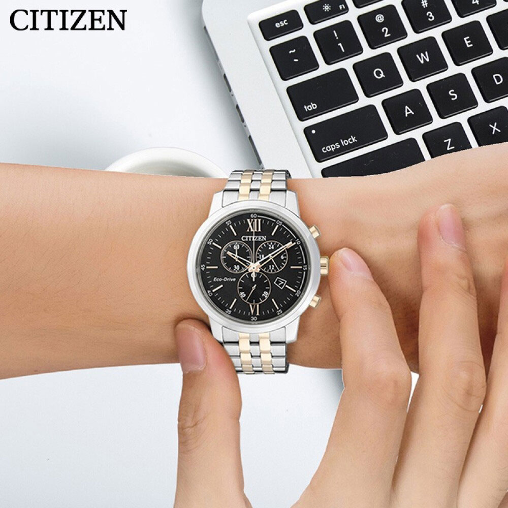 Đồng Hồ Nam Citizen Dây Thép Không Gỉ AT2304-50E - Mặt Đen