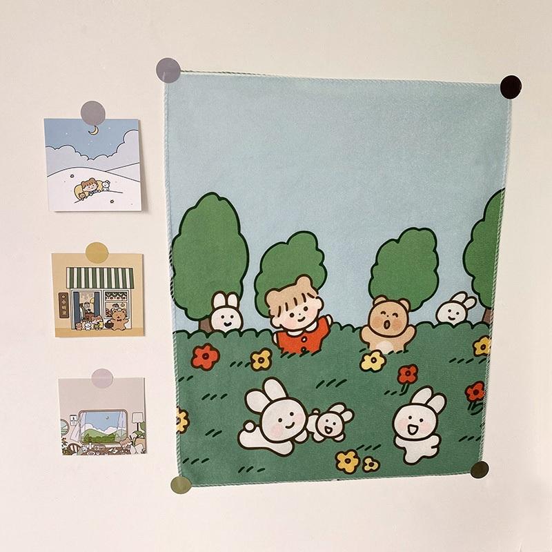 Thảm vải treo tường trang trí nội thất 32x40cm