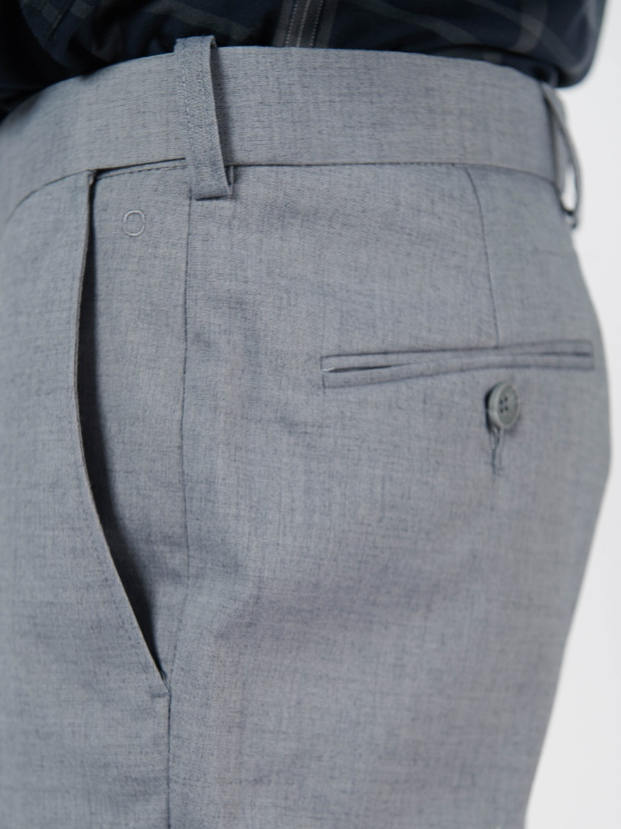OWEN - Quần âu nam Owen Slimfit có cạp tăng đơ co dãn (dáng ôm) màu XÁM GHI