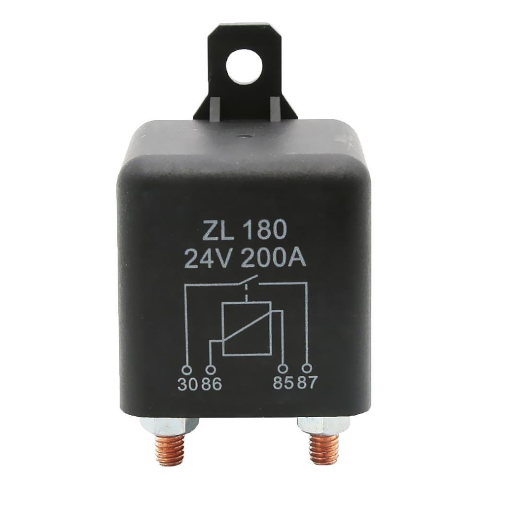 2xAutomotive 24V 200A 4 Pin Starter Relay Switch Circuit Control
