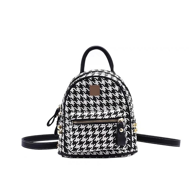 Balo Mini Nữ Thời Trang Du Lịch Đi Học Đi Chơi, Balo Đẹp Ulzzang Caro Phong Cách Hàn Quốc