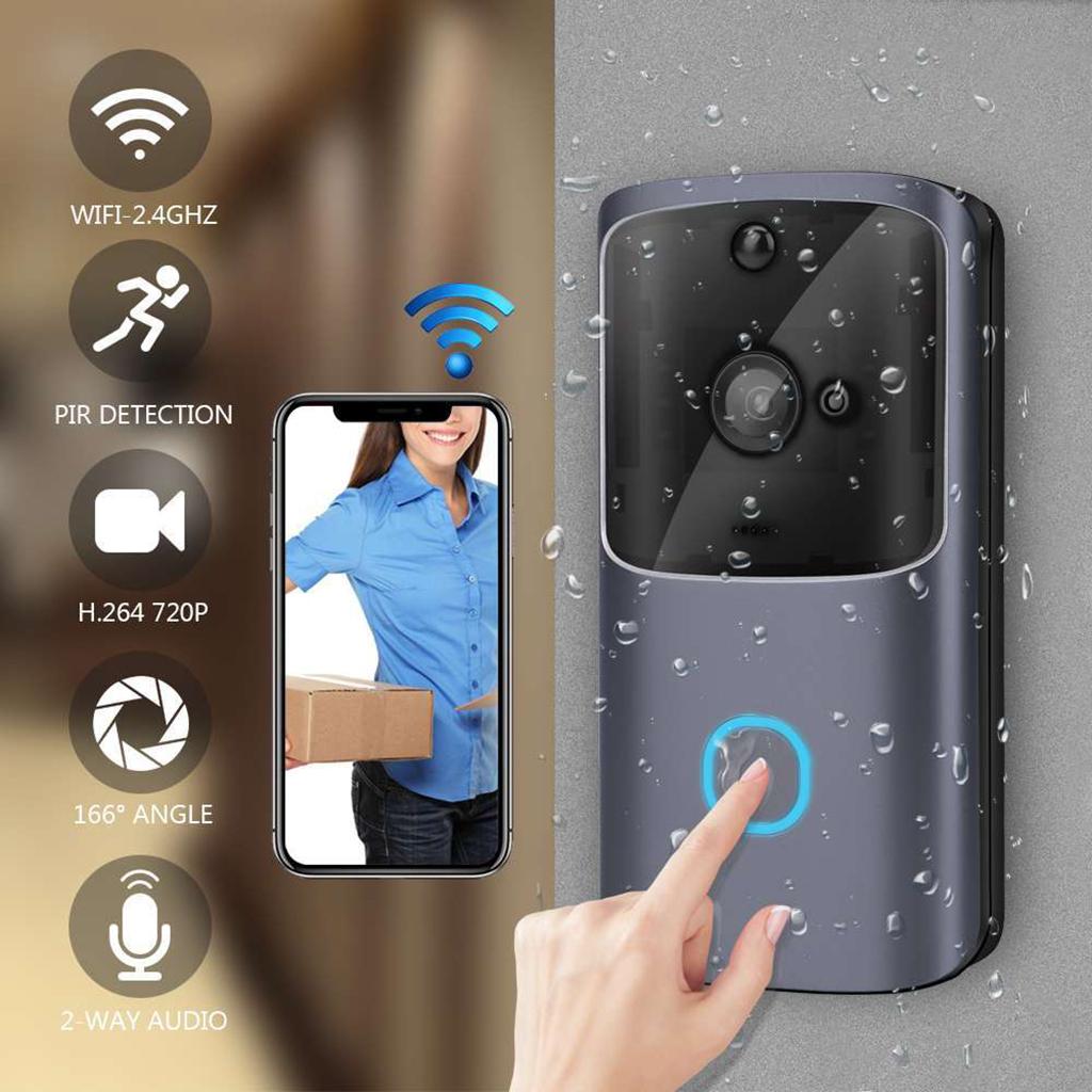 Video Doorbell Cameras Wireless WiFi Security Phone Bell Intercom 720P