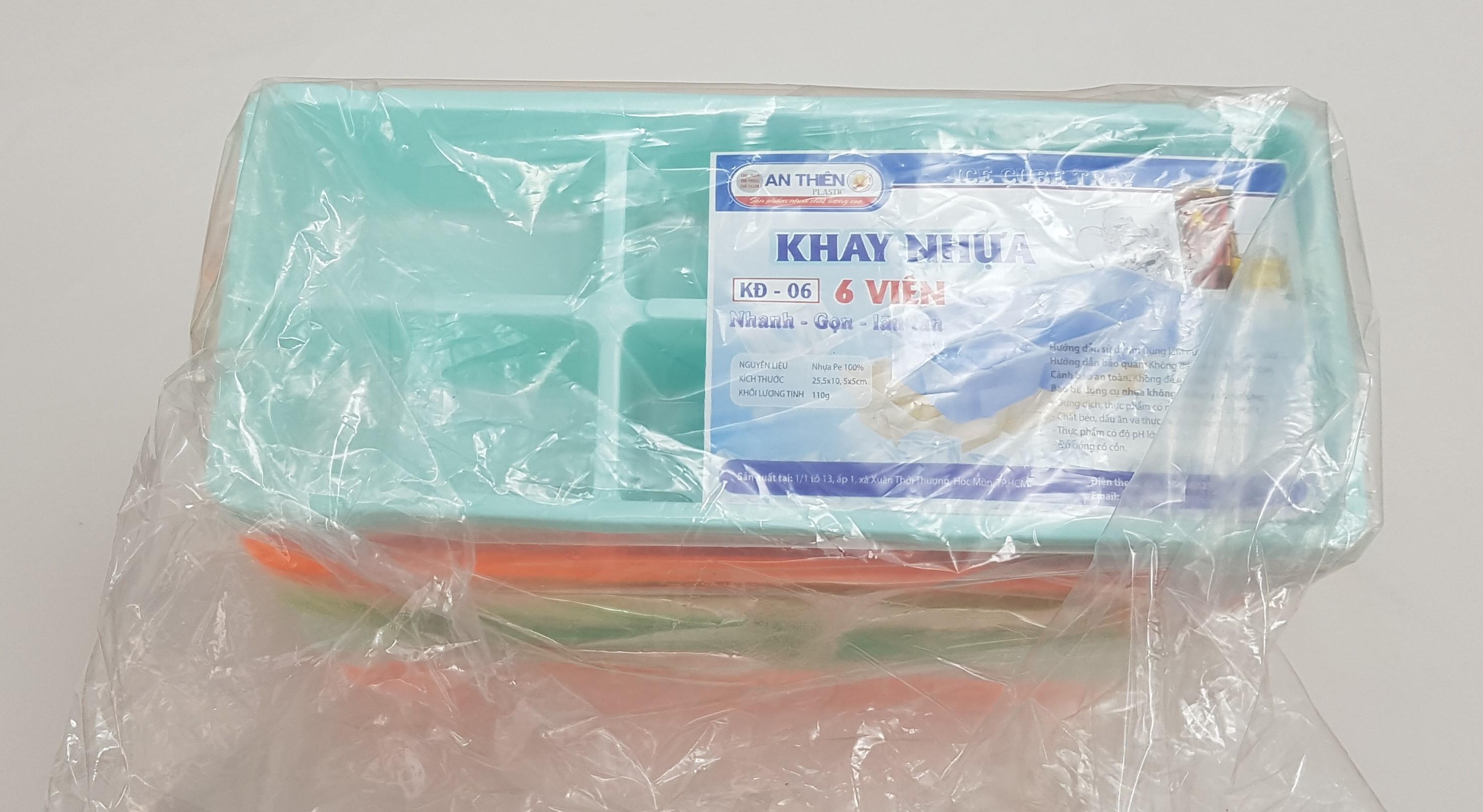 Lốc 5 Khay đá nhựa 6 viên - GDHN Loại Tốt