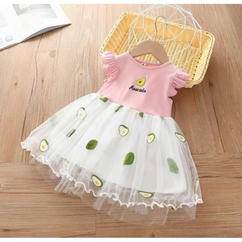 Đầm voan xòe cho bé gái từ 10-18kg