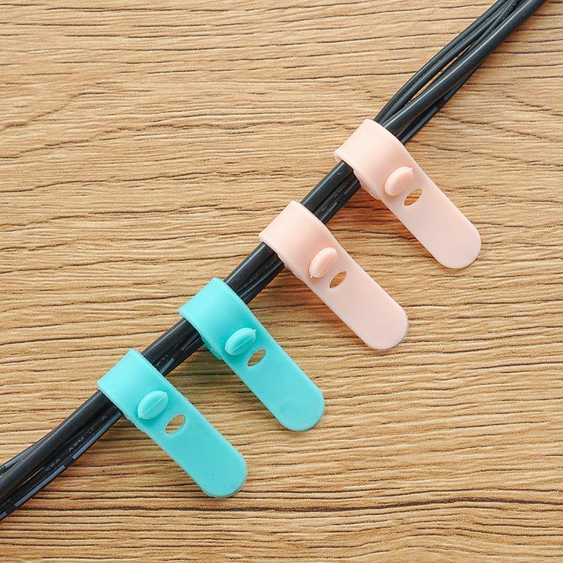 COMBO 4 DỤNG CỤ QUẤN DÂY CÁP SẠC, TAI NGHE BẰNG SILICON TIỆN DỤNG