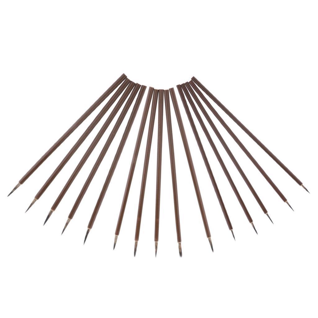 10 Pieces Artist Brushes Fine Brushes Detail Brushes Miniature Brushes Pointed Brush Set For Acrylic Painting Watercolor Nail Art