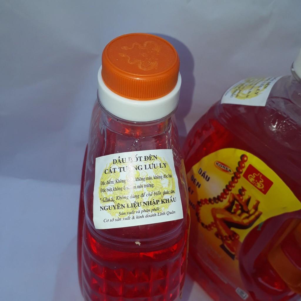 Bộ 3 chai dầu hỏa dùng cho đèn thờ không mùi không khói