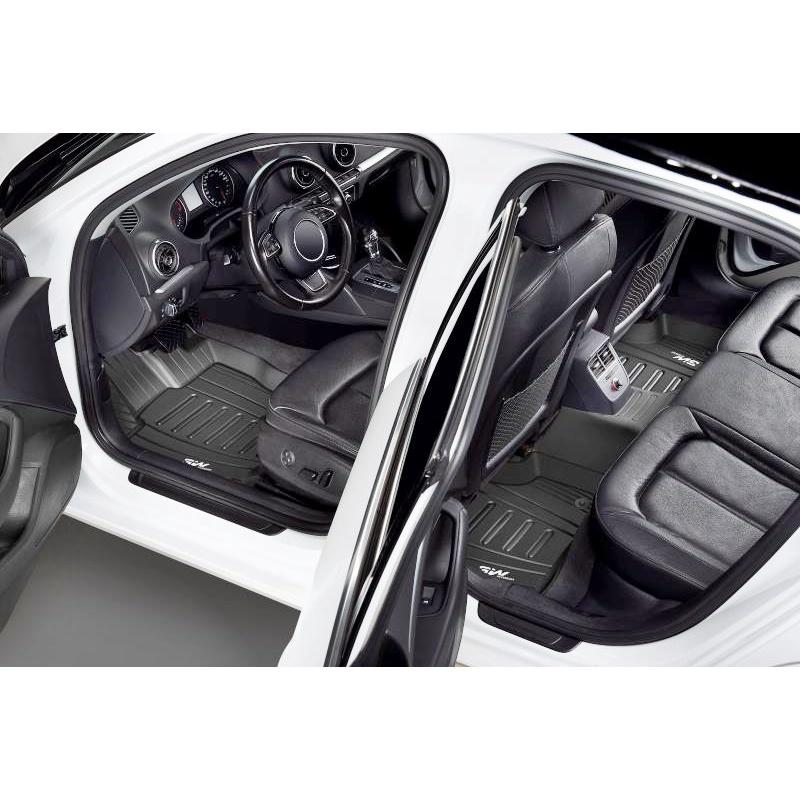 Thảm lót sàn xe ô tô Mercedes CLA 2014 Nhãn hiệu Macsim 3W chất liệu nhựa TPE đúc khuôn cao cấp - màu đen
