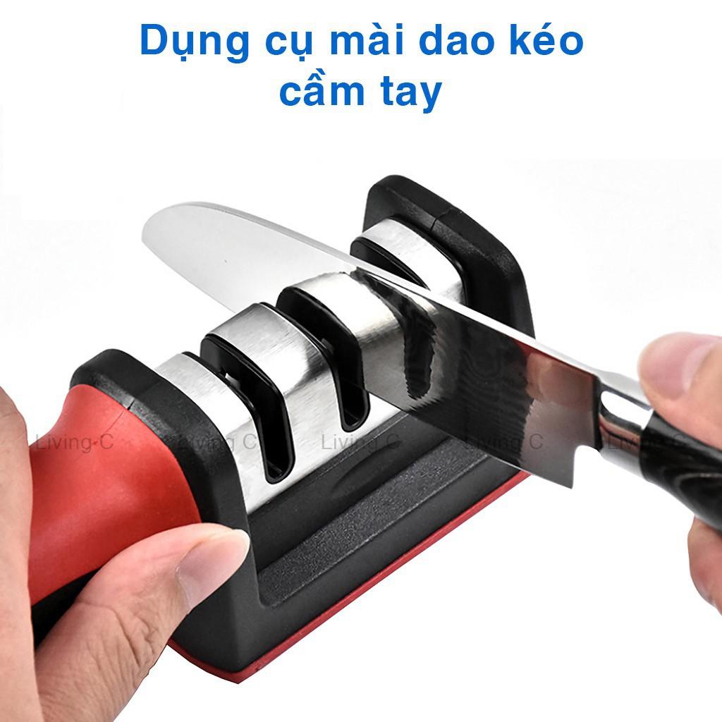 Dụng Cụ Mài Dao 3 Cấp Độ Cầm Tay, Mài Dao Nhanh Tiện Lợi, Siêu Sắc Bén