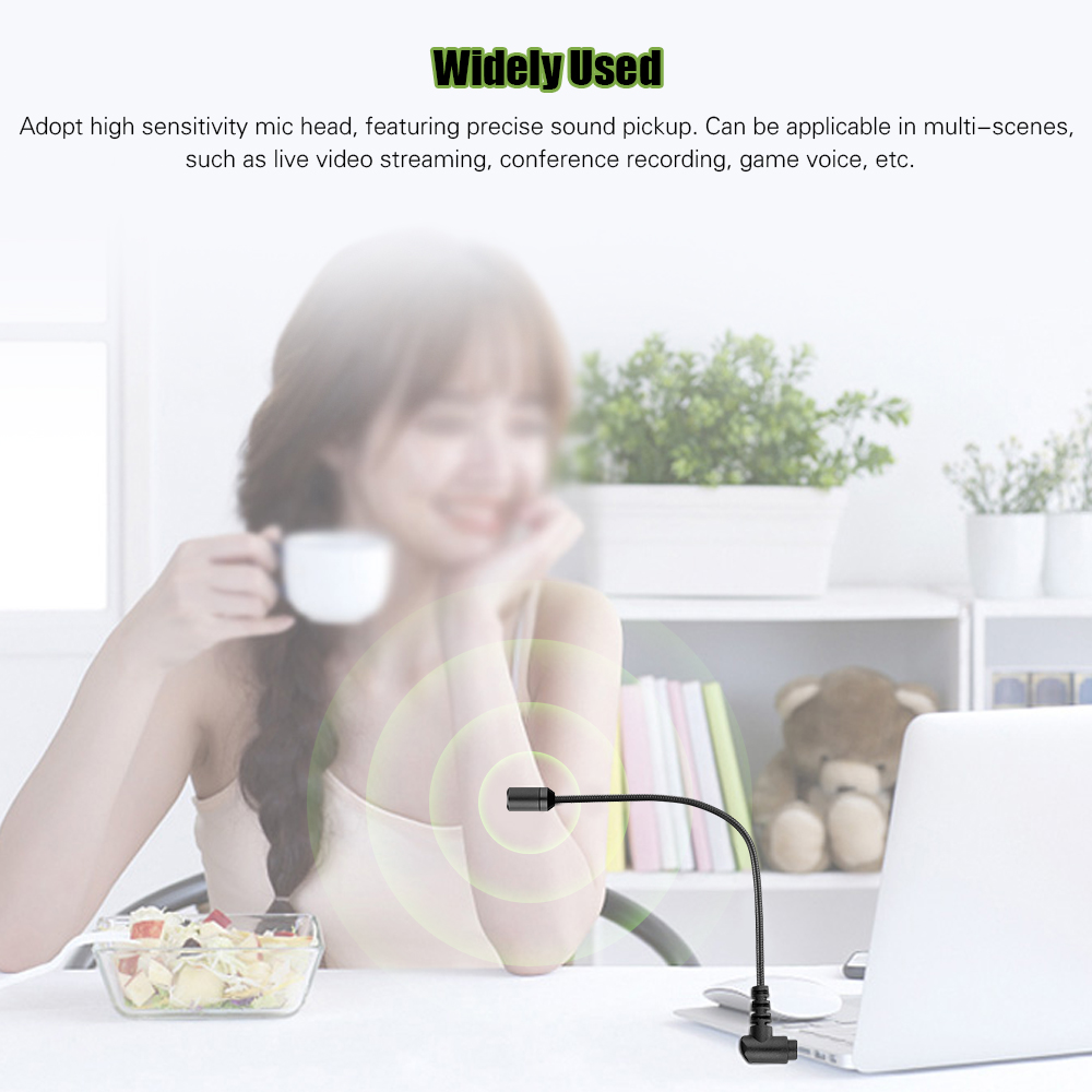 Mic Thu Âm Đa Hướng Mini Kèm Đầu Cắm Boya By-Um4 Cho iOs/Android Máy Tính Laptop Đen