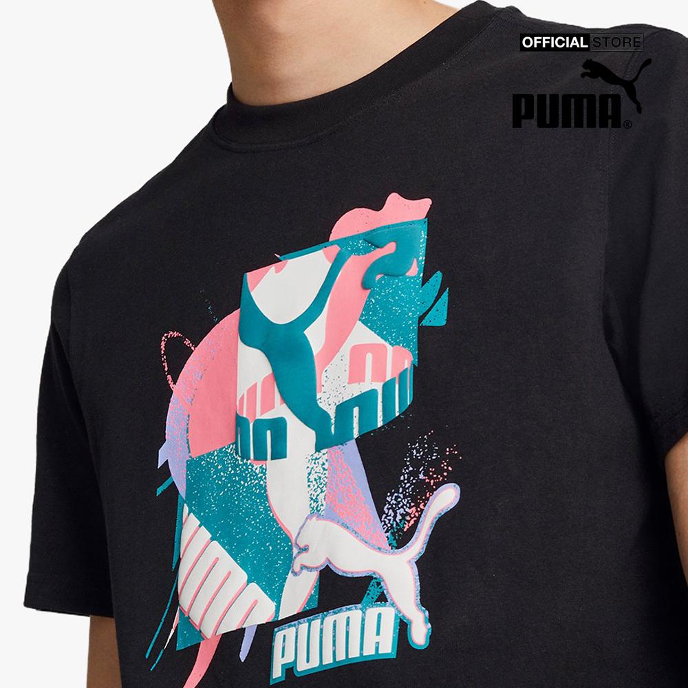 PUMA - Áo thun nam tay ngắn cổ tròn Fandom Graphic 536108-01