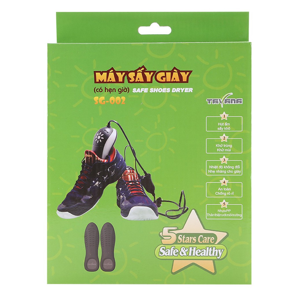 Máy sấy giày cao cấp Tavana SG-002 - Có hẹn giờ tặng keo dán giày Selleys KwikGrip 35ml