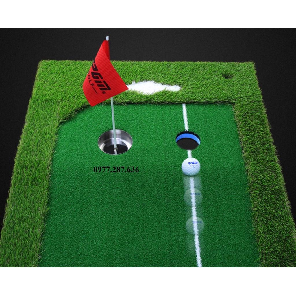 Thảm golf tập Putter trong nhà di động tiện lợi di chuyển luyện Swing gạt bóng TT011