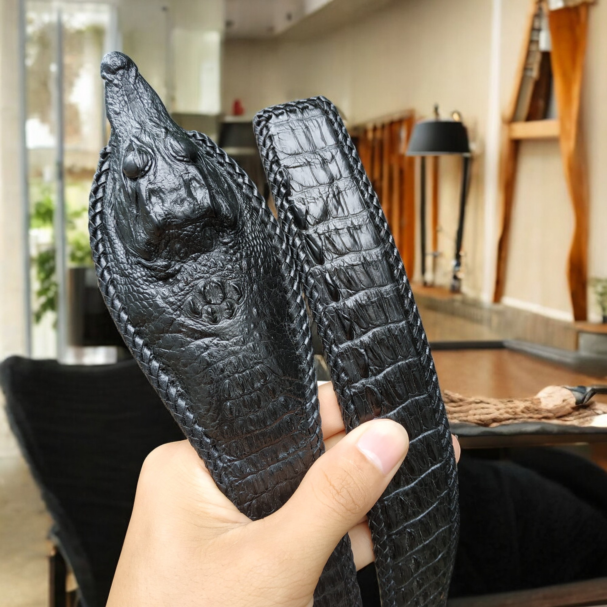 Thắt Lưng Đầu Cá Sấu Khẳng Định Phong Cách N51D