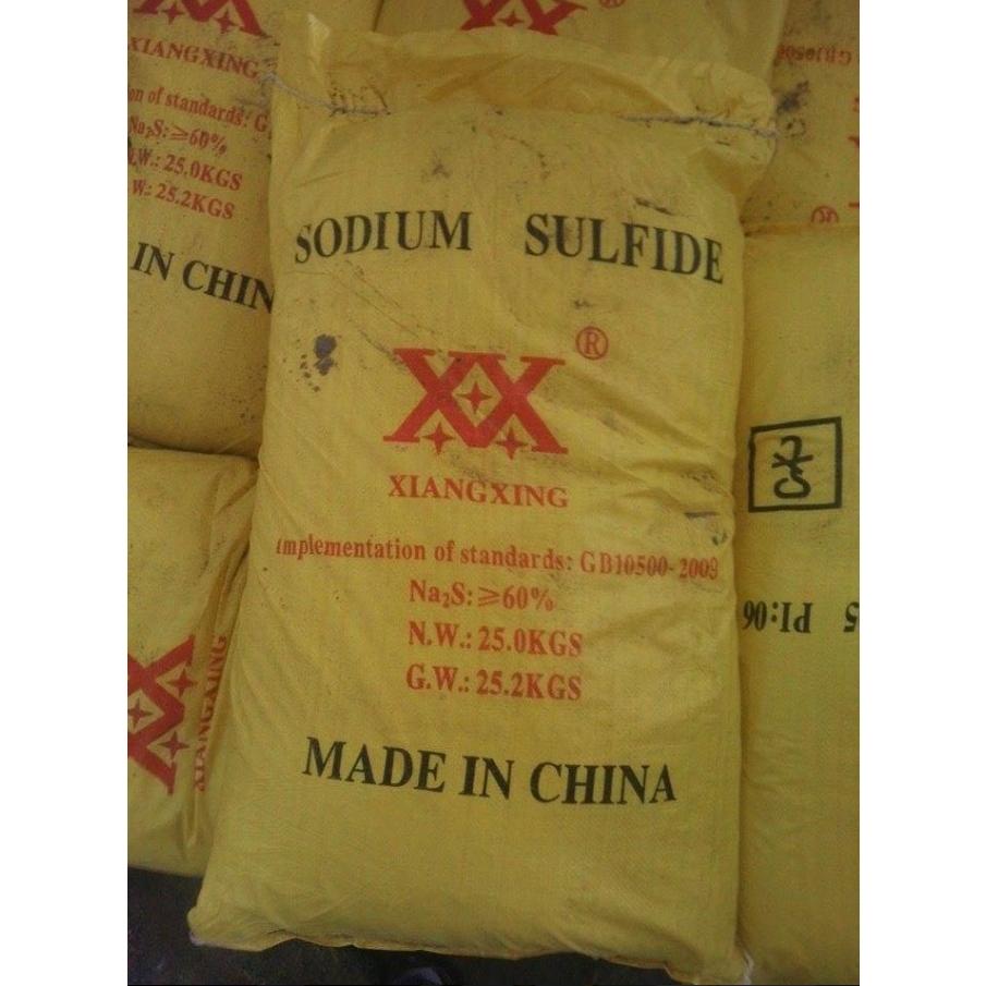 Sodium sulphide Na2S đá thối - Natri sunfua- Chiết mẫu Thí nghiệm -1kg từ bao 25kg