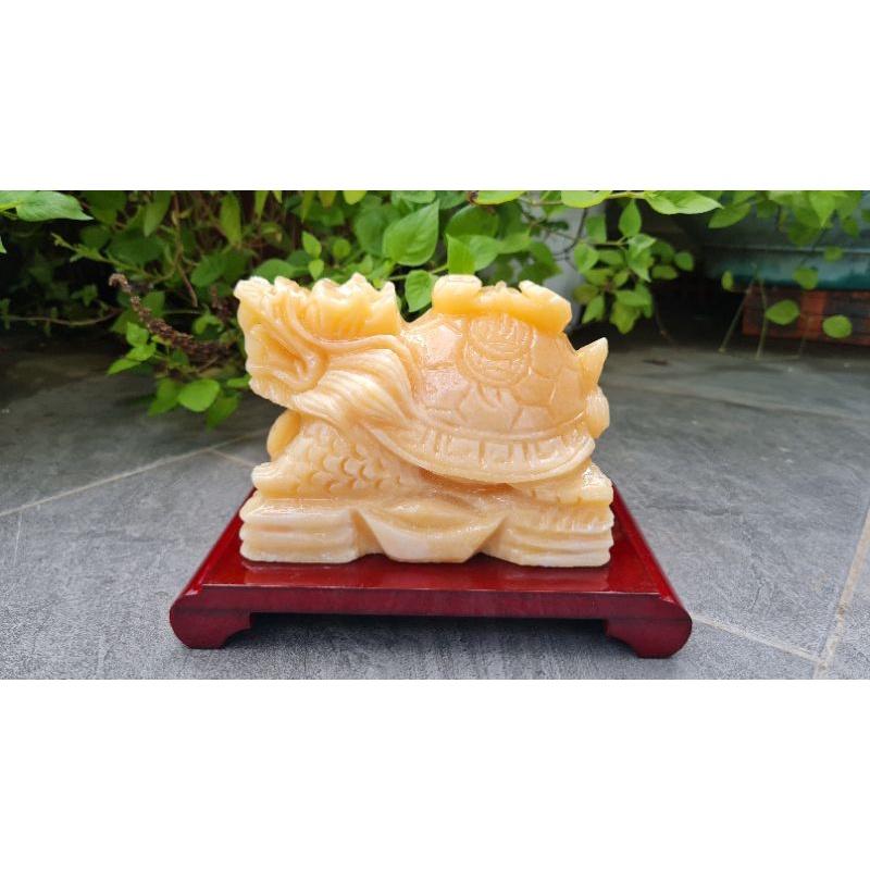 Long Quy đá Ngọc Hoàng Long nguyên khối 10cm, 12cm