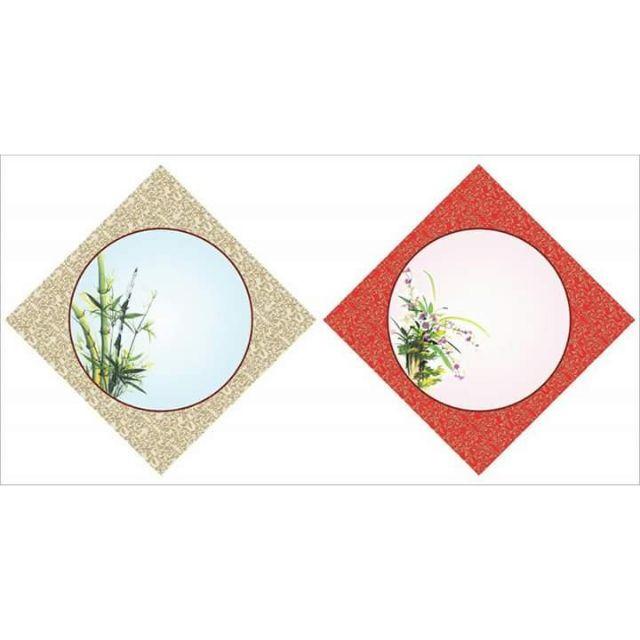 Giấy viết thư pháp hình thoi 30x30cm.