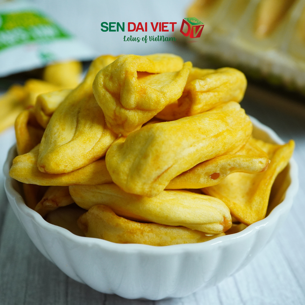 Mít Sấy Giòn- Thức ăn sạch cho sức khỏe, Hương Vị Tự Nhiên, Thơm Ngon Toàn Diện, ĐV- Sen Đại Việt- Gói 35g- Date Mới Nhất