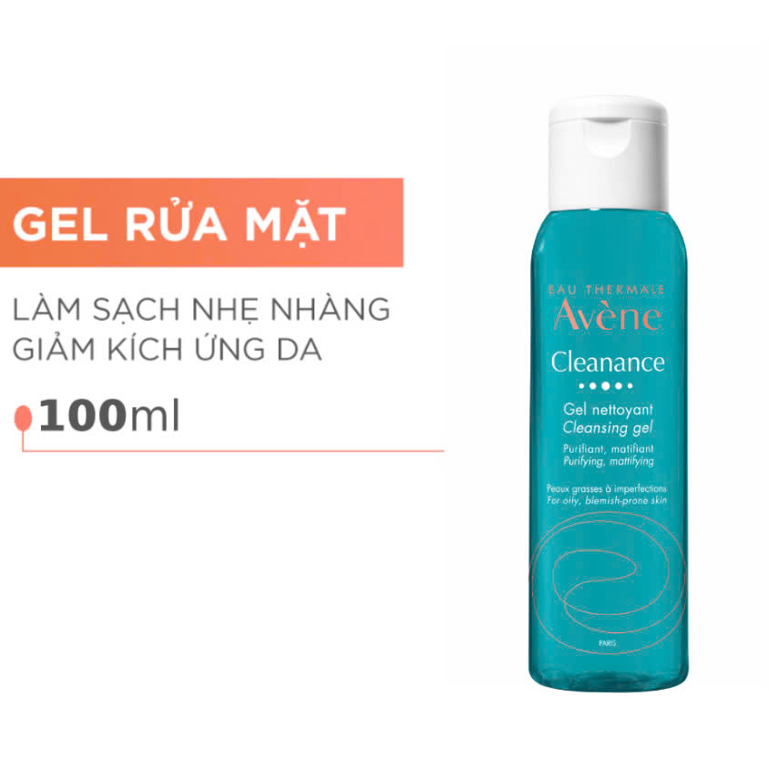 Sữa rửa mặt giảm nhờn mụn Eau Thermale Avène Cleanance Cleansing Gel 100ml