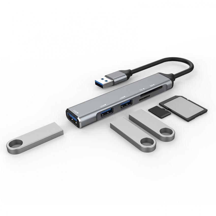 Bộ Chia 5 Cổng USB Type C Sang USB 2.0 USB 3.0 SD TF Card