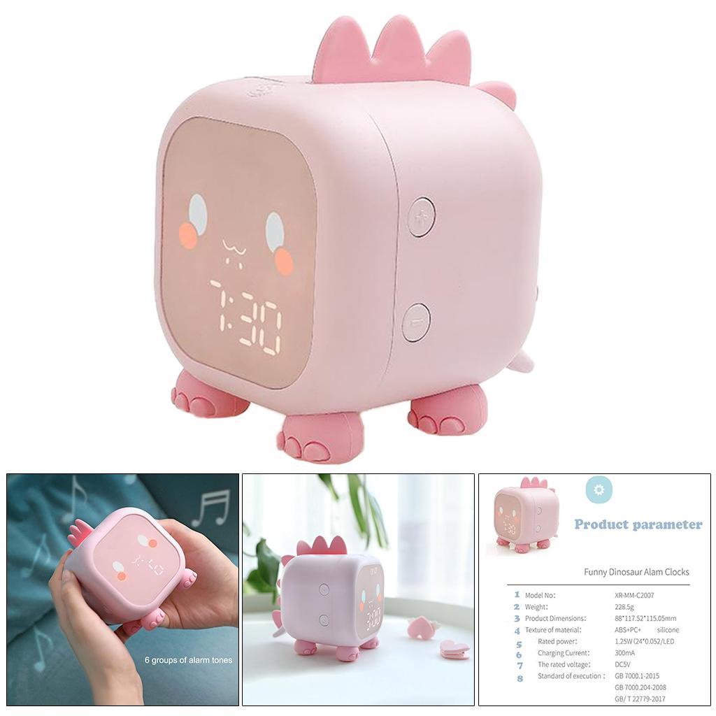 Digital Alarm Clock, Modern Alarm Clock with Time Display, 12/24-Hour Format, Alarm, Voice Control for Bedroom Office Kids