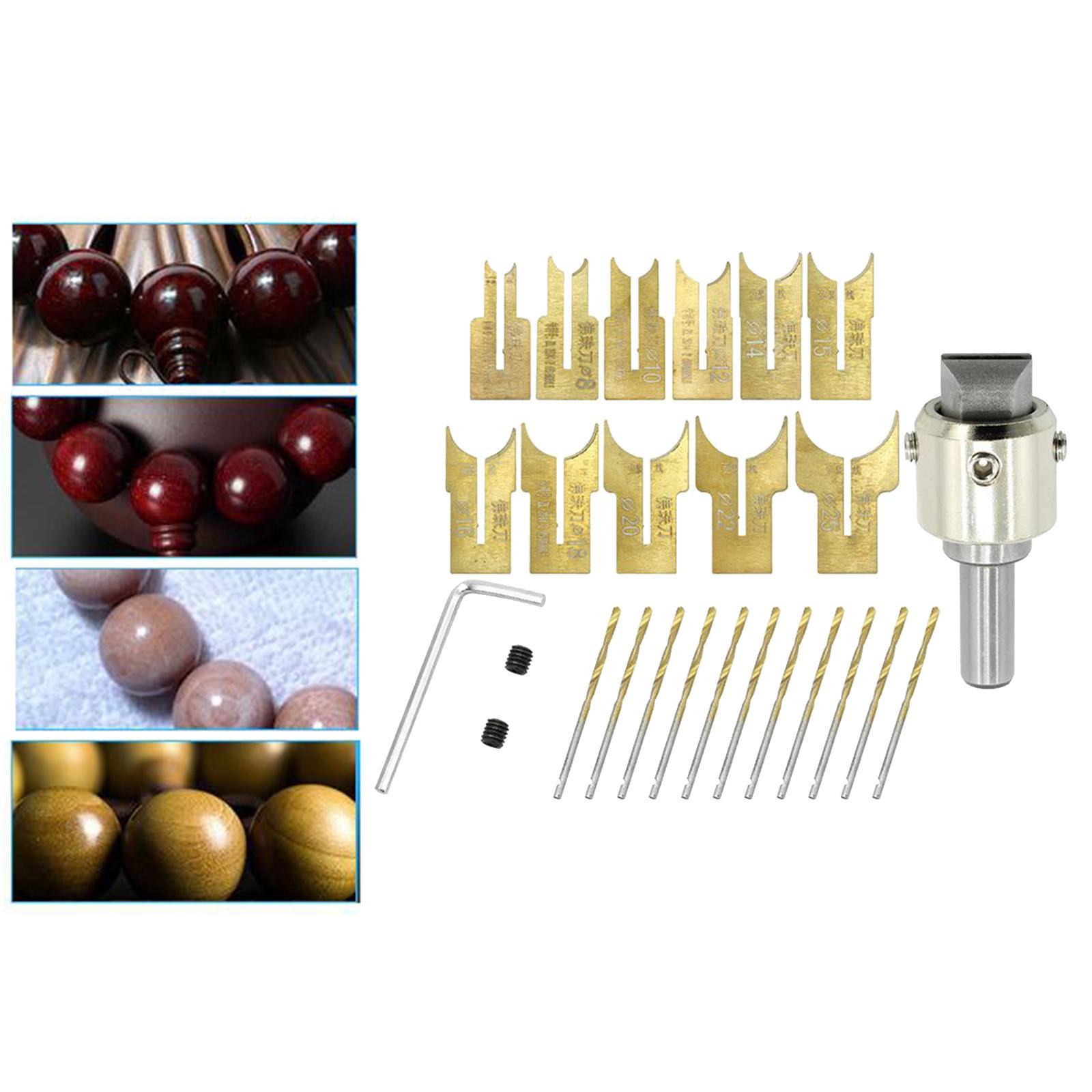 Wood Beads Maker Buddha Beads Drill Bit Milling Cutter Set