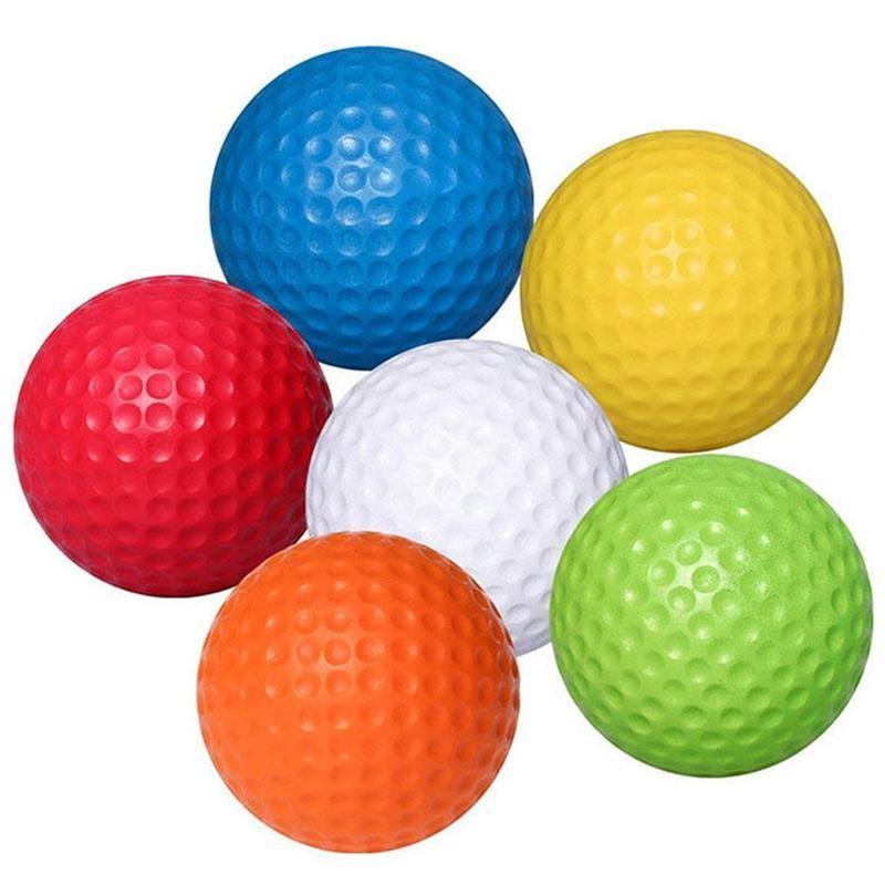 1 máy tính golf thực hành bóng pu bóng mềm trong nhà thực hành bóng thể thao tập thể dục golf phòng xốp boam quả bóng golf ngoài trời Color: Orange