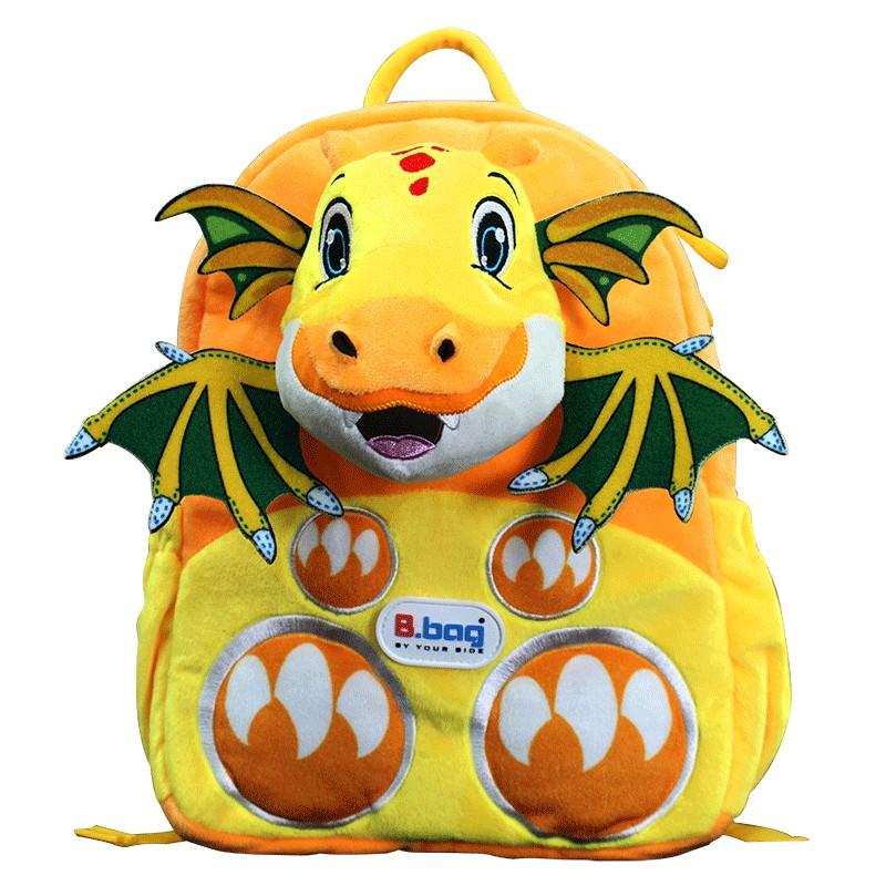 Balo B.bag mẫu giáo Cushy-Dragon Vàng cam dành cho bé 3-5 tuổi,trẻ mẫu giáo,đáng yêu,dễ thương B-12-103