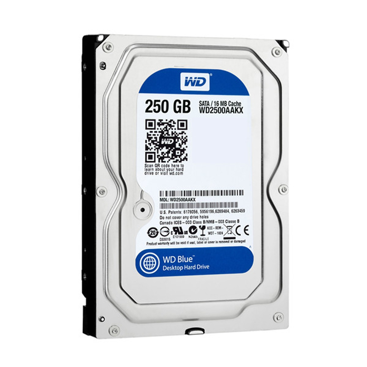 Ổ cứng HDD 250G Western SATA - Tặng Kèm Móc Khóa 4Tech - Hàng Nhập Khẩu.