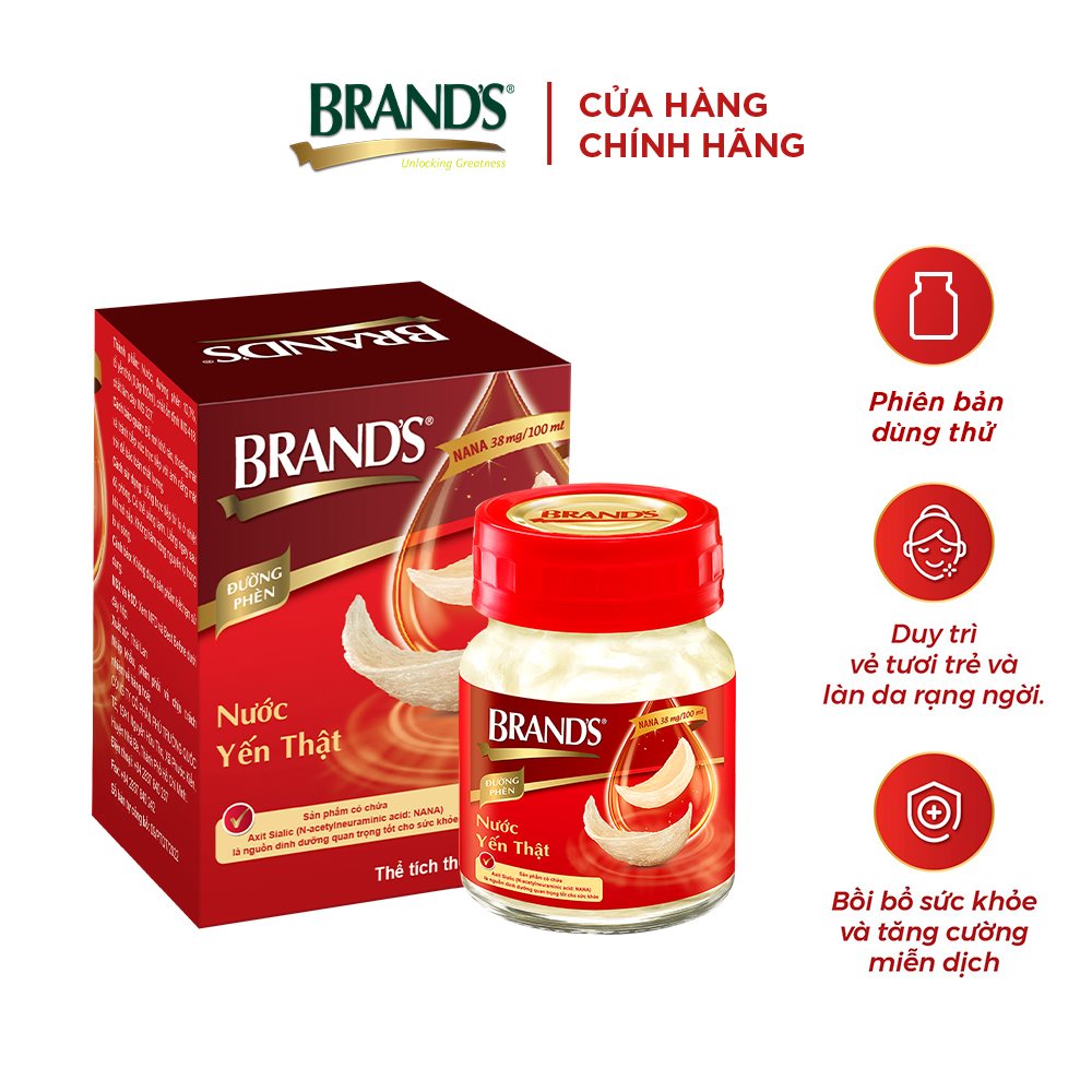 Hũ nước yến thật BRAND'S đường phèn (1 hũ x 42ml)