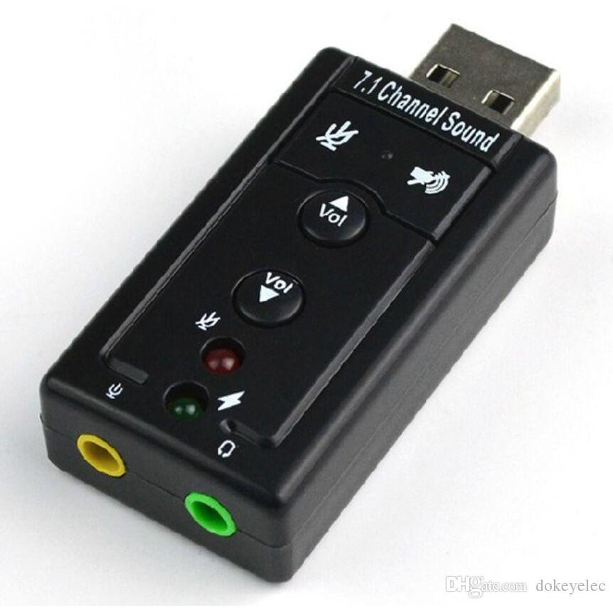 USB Âm Thanh SOUND 7.1 CAM CHO MÁY TÍNH VÀ LAPTOP CÓ NÚT CHỈNH ÂM LƯỢNG