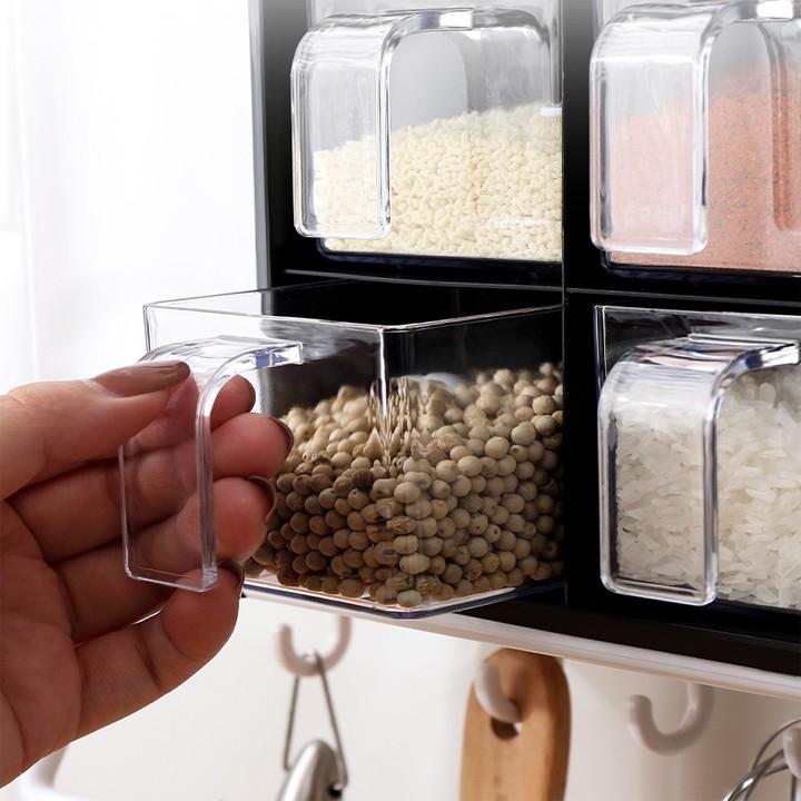 Kệ đựng gia vị và đồ dùng nhà bếp - Có thể treo tường hoặc để bàn