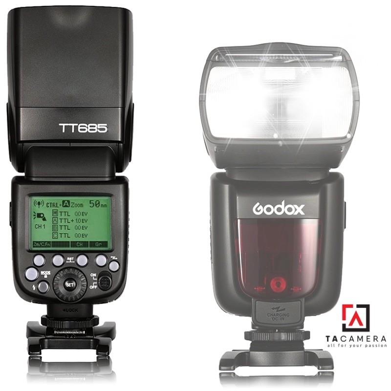 Đèn Flash Godox TT685 TTL - Cho Canon/Nikon/Sony/Fujifilm - Tặng kèm Omi - Hàng Chính Hãng