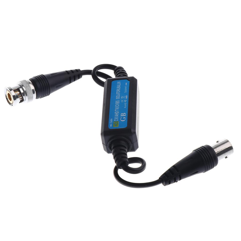 CVI/TVI/AHD/ Passive  Video Ground Loop Isolator Built-In Video  BNC Connector Converter